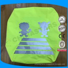 high visibility waterproof reflective backpack cover with reflective logo